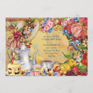Lovely Tea Party Invitations