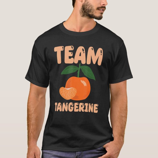 Lovely Team Tangerine Outfit Love Mandarin Oranges T-Shirt (Front)