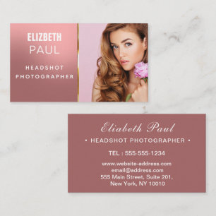 lovely text modern photographer Business Card