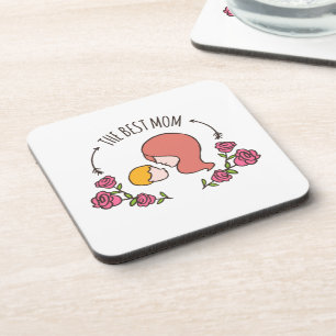 Lovely The Best Mum Mother's Day Coaster