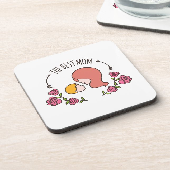 Lovely The Best Mum Mother's Day | Coaster (Left Side)