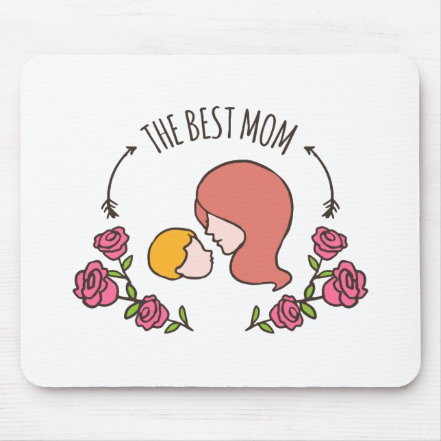 Lovely The Best Mum Mother's Day | Mousepad (Front)