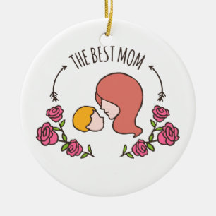 Lovely The Best Mum Mother's Day Ornament