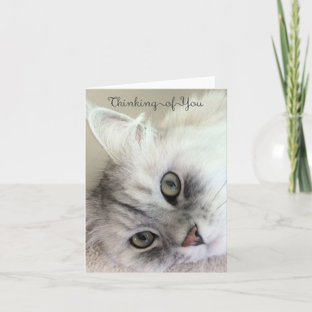 Lovely Thinking of You (Blank Note Card) Card (Front)