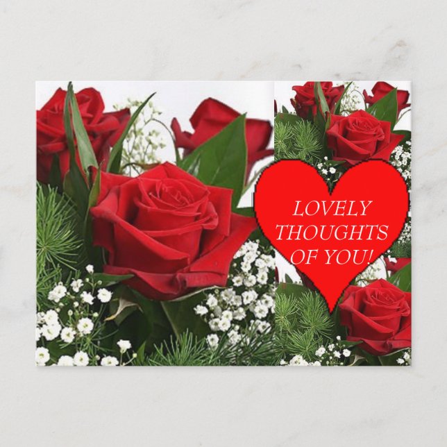 LOVELY THOUGHTS! Postcard (Front)
