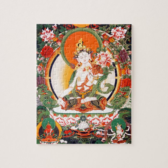 Lovely Tibetan Buddhist Art Jigsaw Puzzle (Vertical)
