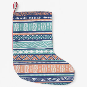 Lovely tribal ethnic. Vintage aztec hand drawn ill Small Christmas Stocking