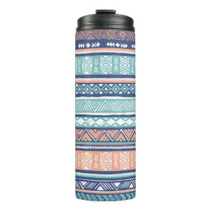 Lovely tribal ethnic. Vintage aztec hand drawn ill Thermal Tumbler