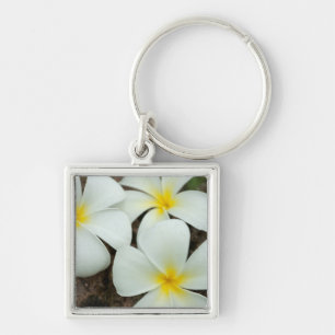 Lovely Tropical Blossoms In The South Pacific Key Ring