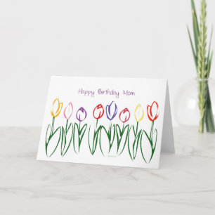 Lovely Tulip Garden for your Mum Card