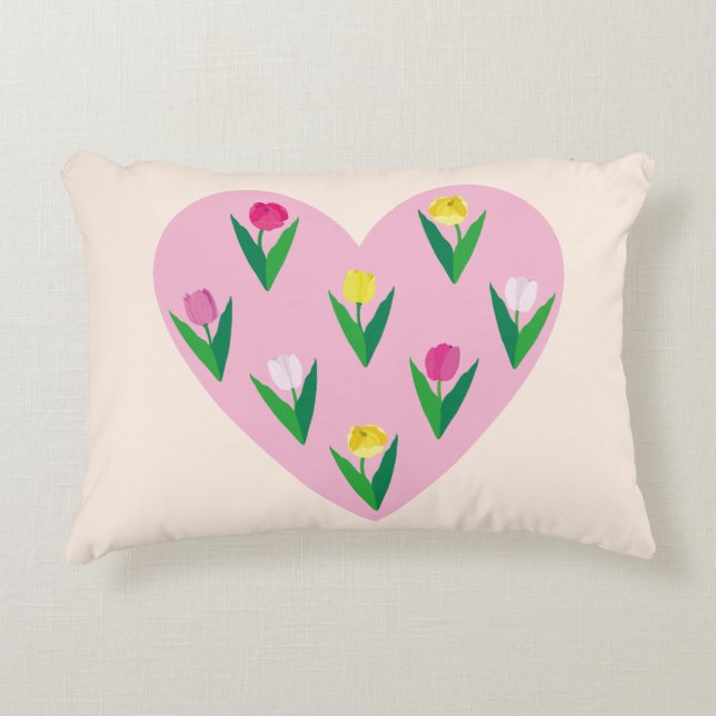 Lovely tulips. decorative cushion (Front)