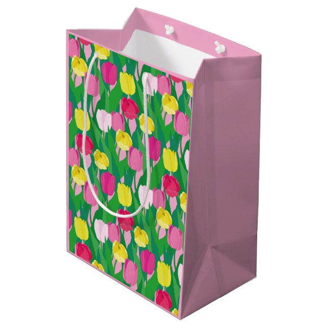 Lovely tulips. Gift Bag (Back Angled)