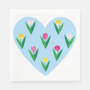 Lovely tulips. napkin