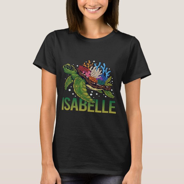 Lovely Turtle - Isabelle Name T-Shirt (Front)