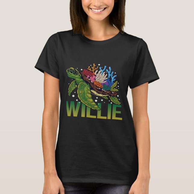 Lovely Turtle - Willie Name T-Shirt (Front)