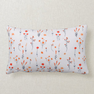 Lovely Vintage Soft Roses Floral Lumbar Cushion