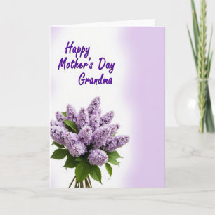 Lovely Violet Blooms Day Card