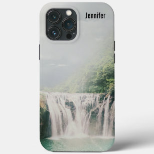 Lovely Waterfall in a Mountain Forest iPhone 13 Pro Max Case