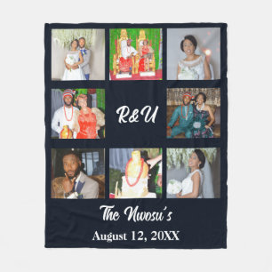 Lovely Wedding Collage  Fleece Blanket