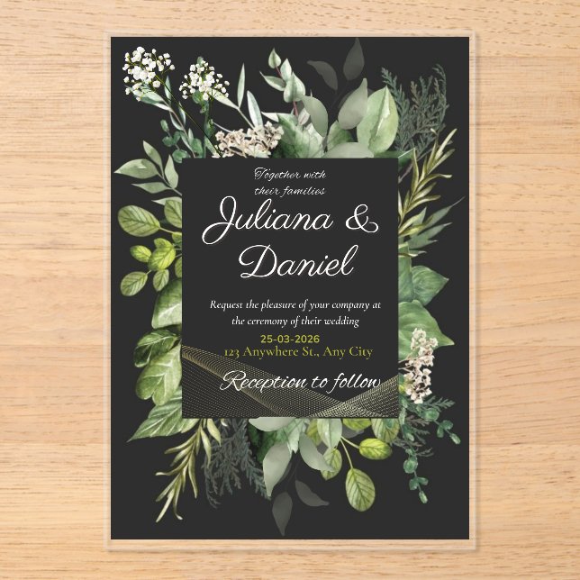 lovely wedding invitation (Front)