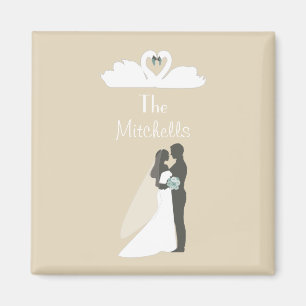 Lovely wedding magnet