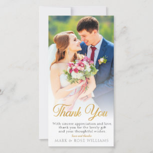 lovely wedding thank you card