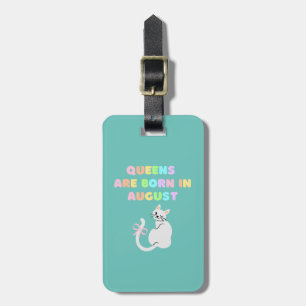 Lovely White Cat Luggage Tag