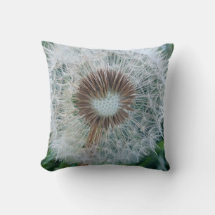 Lovely White Dandelion Cushion