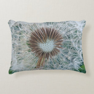 Lovely White Dandelion Decorative Cushion
