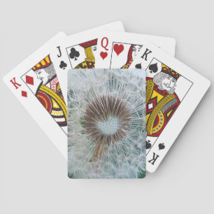 Lovely White Dandelion Playing Cards