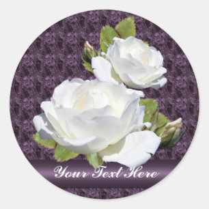Lovely White Roses Stickers