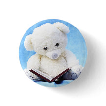 Lovely White Teddy Bear Read Book