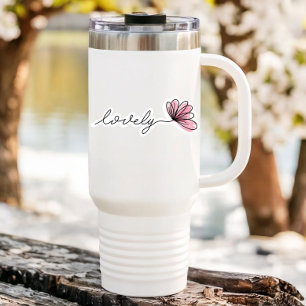 Lovely Word Flower Laptop Die-Cut Sticker