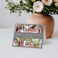 Lovely Writing Fathers Day Photo Card