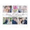 Lovely Writing Wedding Photo Thank You Card White