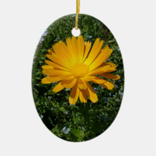 lovely yellow flower,daisy ceramic tree decoration