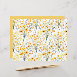 Lovely yellow spring wildflowers