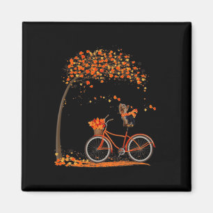 Lovely Yorkie In Fall Magnet