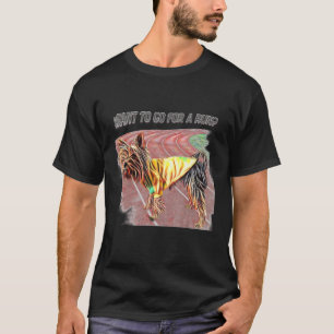 Lovely Yorkie Yorkshire Terrier Dog Going For A Ru T-Shirt