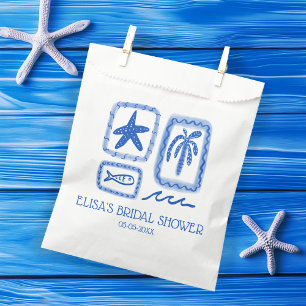 LoveNotes from Sea Cute Beach CUSTOM Bridal Shower Favour Bag