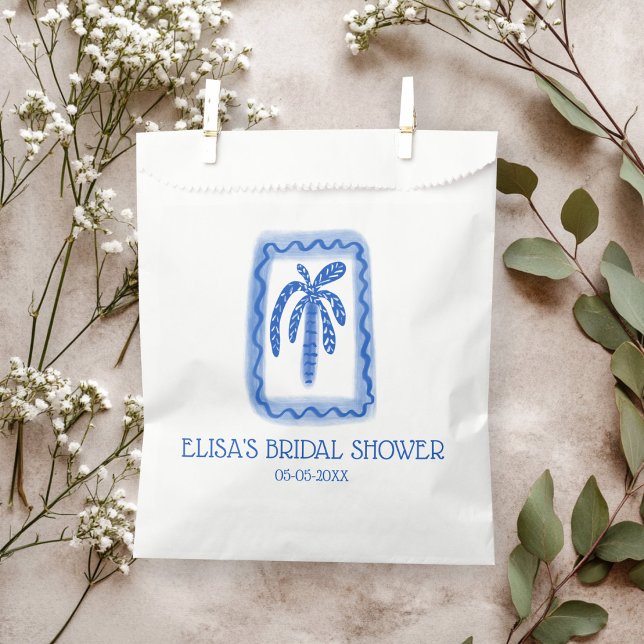 LoveNotes from Sea Palm Tree CUSTOM Bridal Shower Favour Bag (LoveNotes from Sea Palm Tree CUSTOM Bridal Shower Favor Bag
)