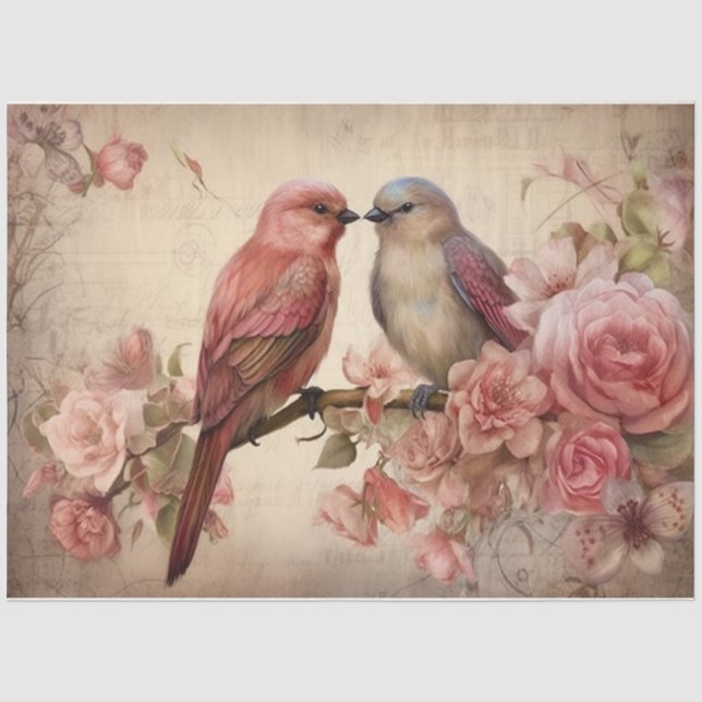 Lover Birds Tissue Paper (Front)