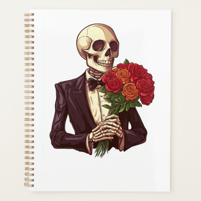 Lover Bones � Funny Romantic Skeleton Planner (Front)