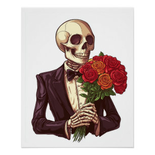 Lover Bones � Funny Romantic Skeleton Poster
