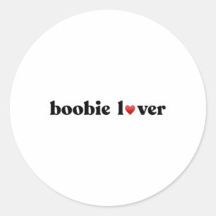 Lover Breast Cancer Awareness Classic Round Sticker