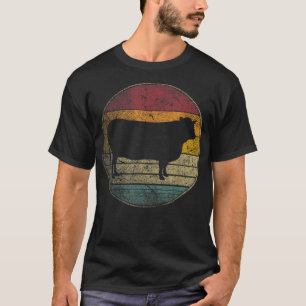 Lover Cow Farm Farmer Vintage Distressed Retro 70s T-Shirt