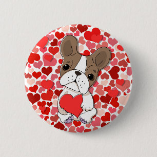 Lover Dog 6 Cm Round Badge