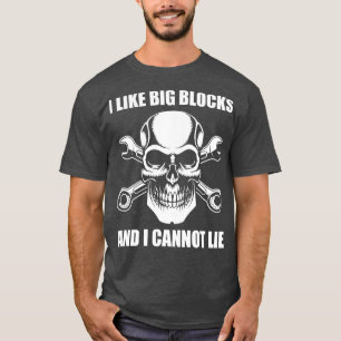 Lover Funny Big Blocks Auto Mechanic Garage T-Shirt