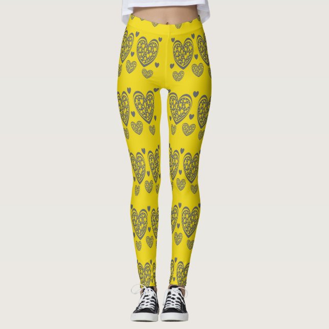 Lover Hearts /Compression Fit Leggings (Front)