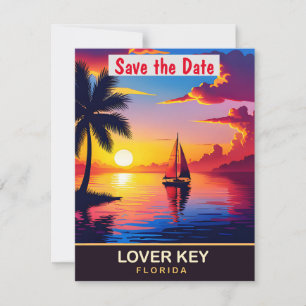 Lover Key Florida Romantic Wedding Invitation